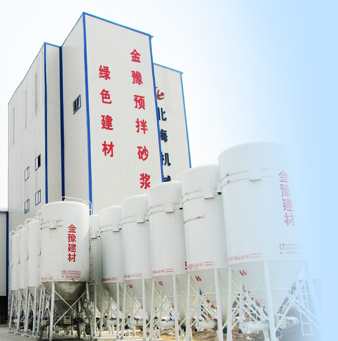 干混砂漿生產(chǎn)工藝流程及設備(圖1)